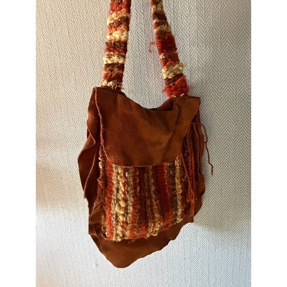 Handmade boho shoulder bag